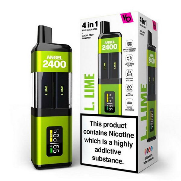 Angel 2400 puffs 4 in 1 Rechargeable Vape Kit