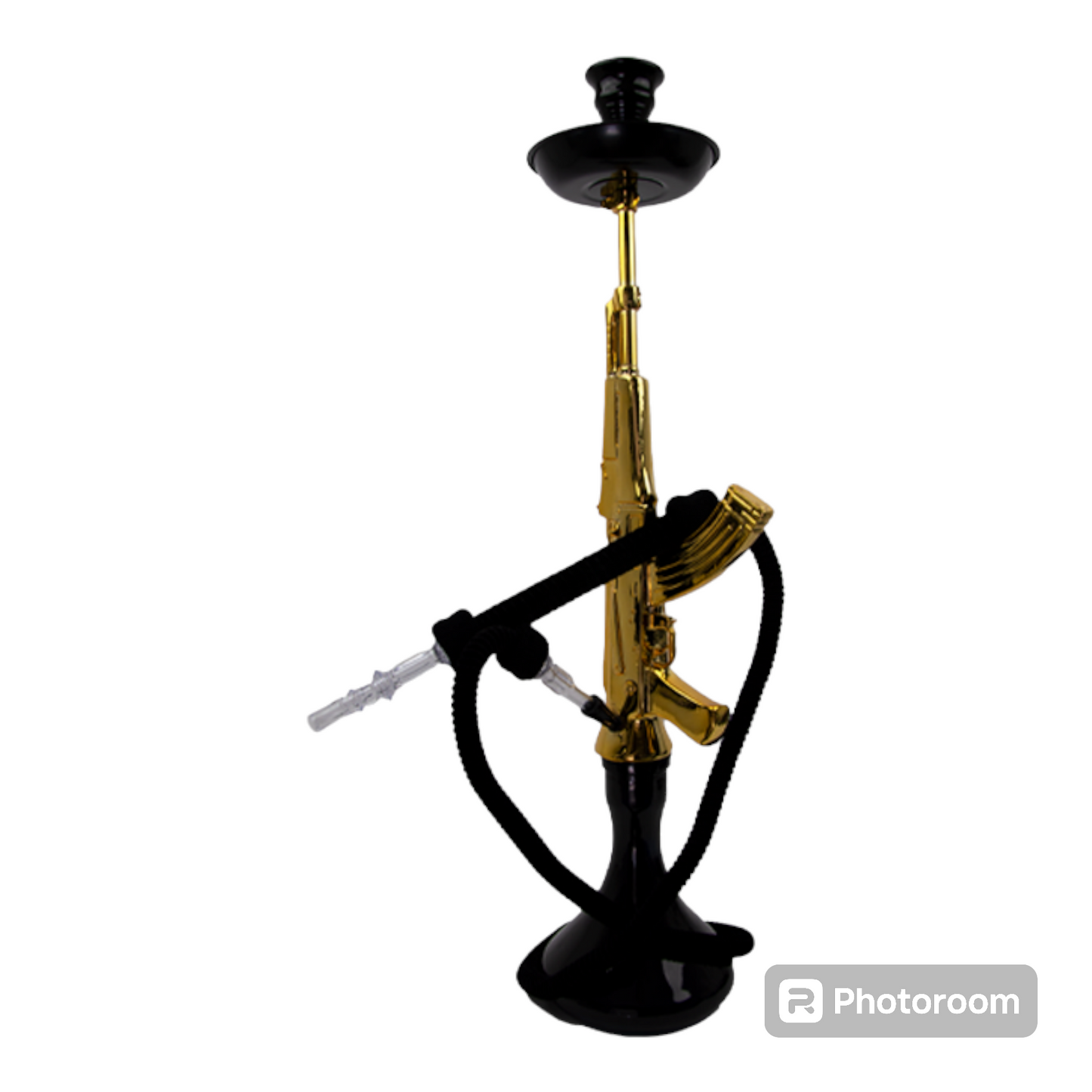 AK-47 Shisha, Gold, Water Pipe, Bong