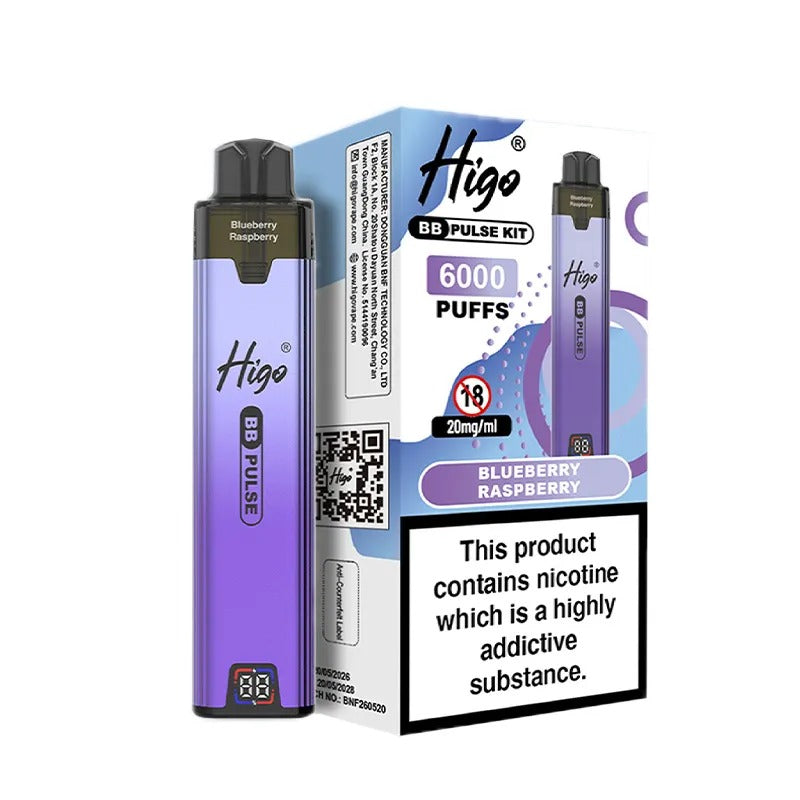 Higo BB Pulse 6000 Vape Kit PACK of 5