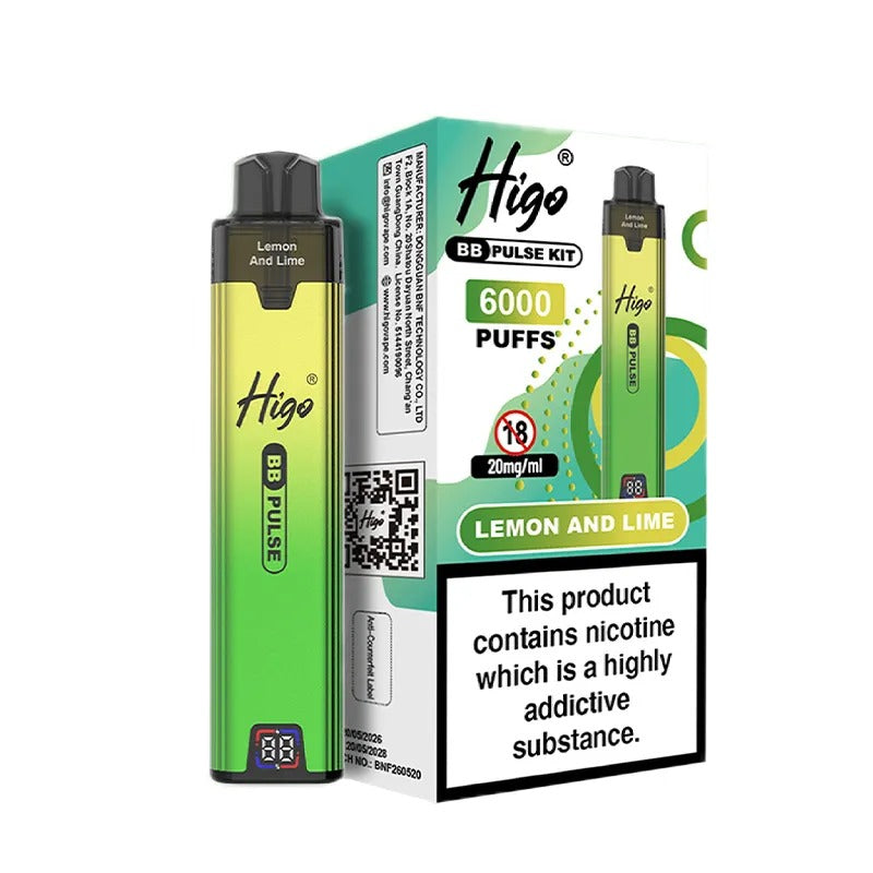 Higo BB Pulse 6000 Vape Kit PACK of 5