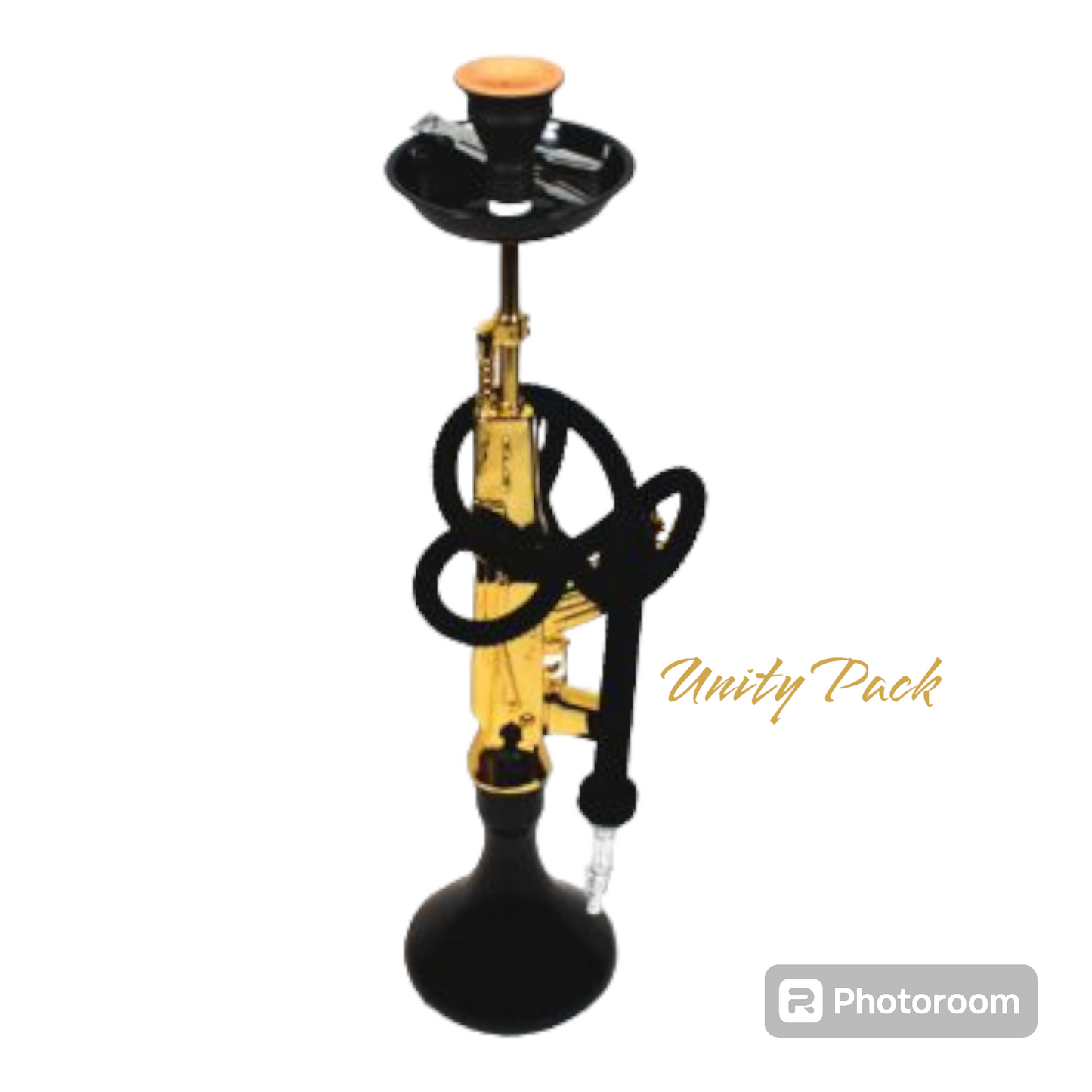 AK-47 Shisha, Gold, Water Pipe, Bong