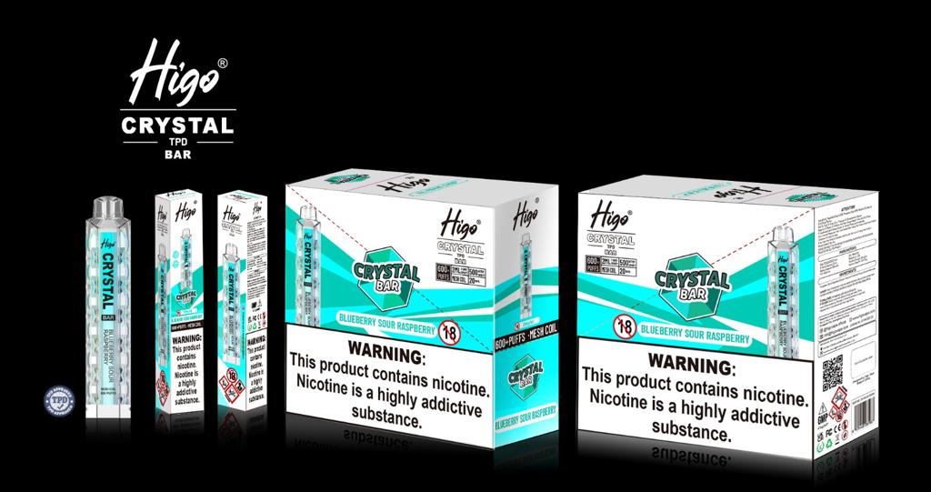 HIGO CRYSTAL 600 PUFFS DISPOSABLE VAPE