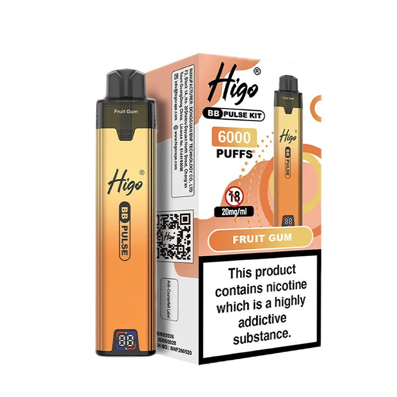 Higo BB Pulse 6000 Vape Kit PACK of 5