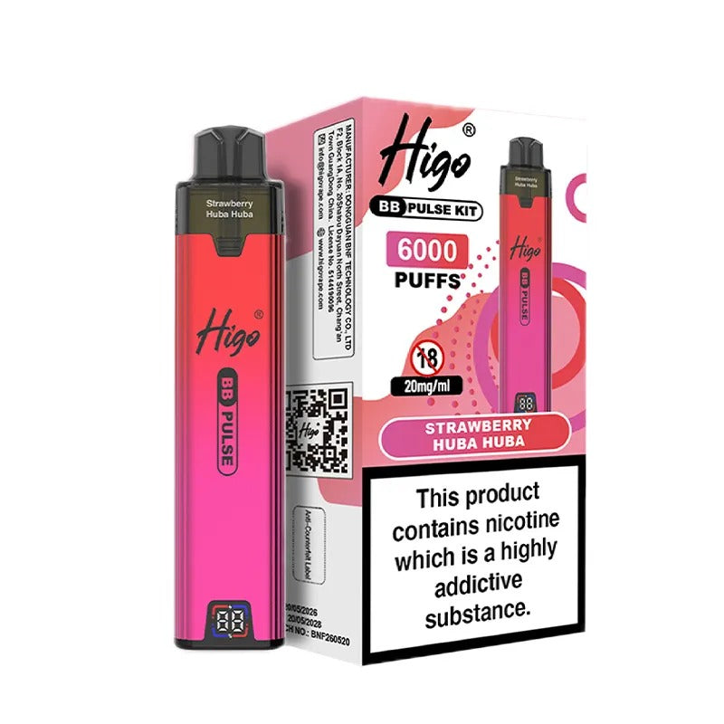 Higo BB Pulse 6000 Vape Kit PACK of 5