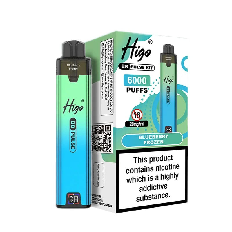 Higo BB Pulse 6000 Vape Kit PACK of 5