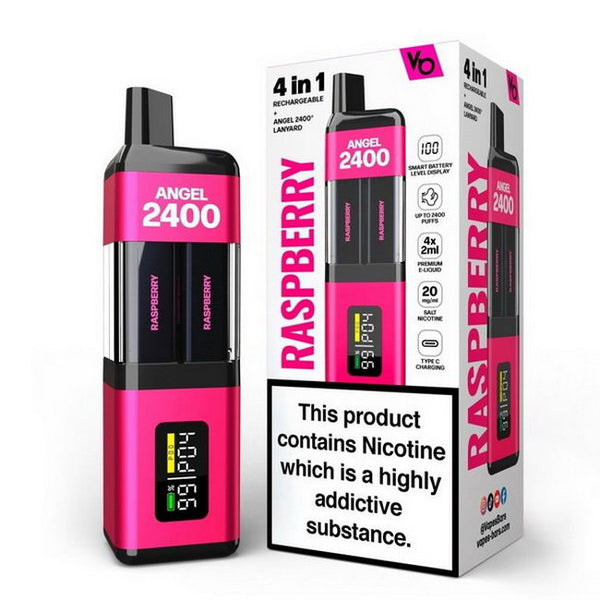 Angel 2400 puffs 4 in 1 Rechargeable Vape Kit