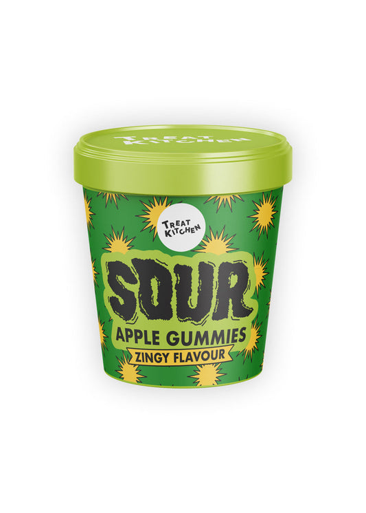 Treat Kitchen Green Apple Gummies Sour Tub