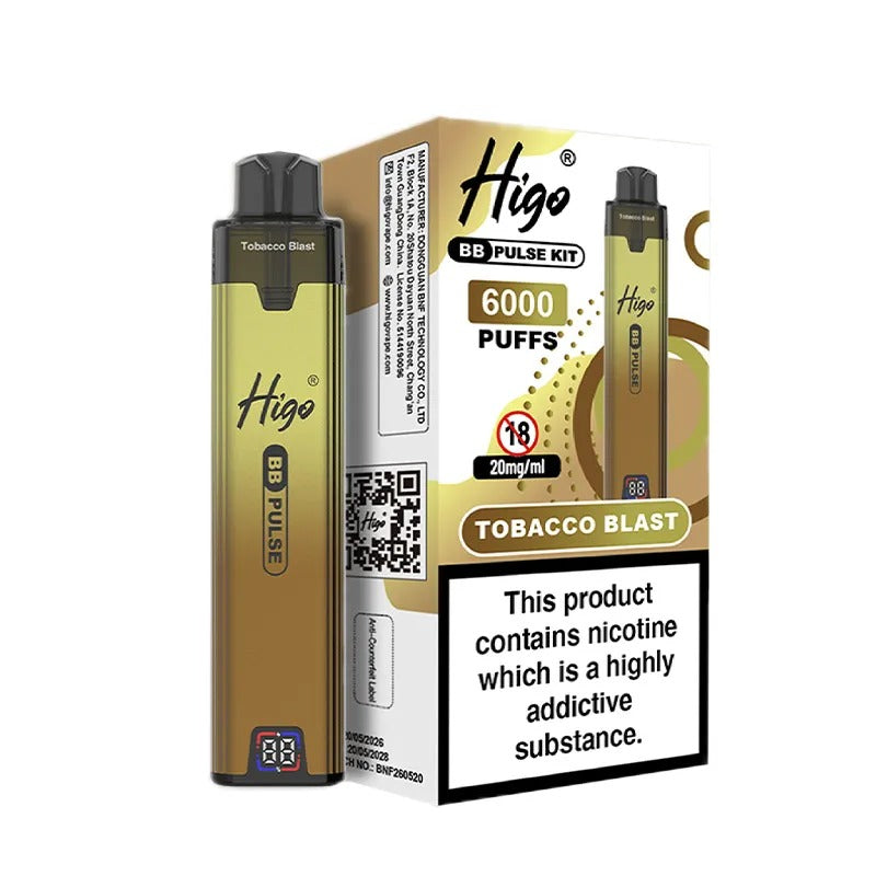 Higo BB Pulse 6000 Vape Kit PACK of 5