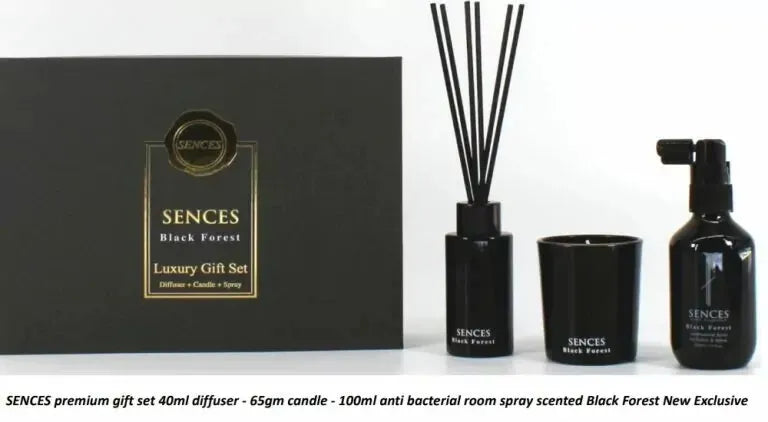 Senses Baltus Premium Luxury Gift Set 40ml Diffuser 65g Candle and Scented spray