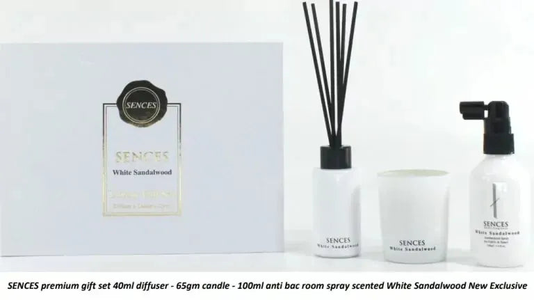 Senses Baltus Premium Luxury Gift Set 40ml Diffuser 65g Candle and Scented spray