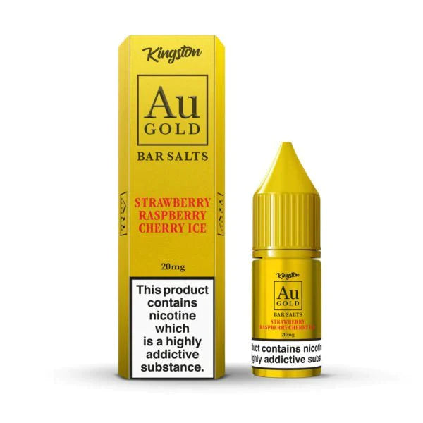 STRAWBERRY RASPBERRY CHERRY ICE - Kingston AU Gold 10mL Nic Salt 10-Pack