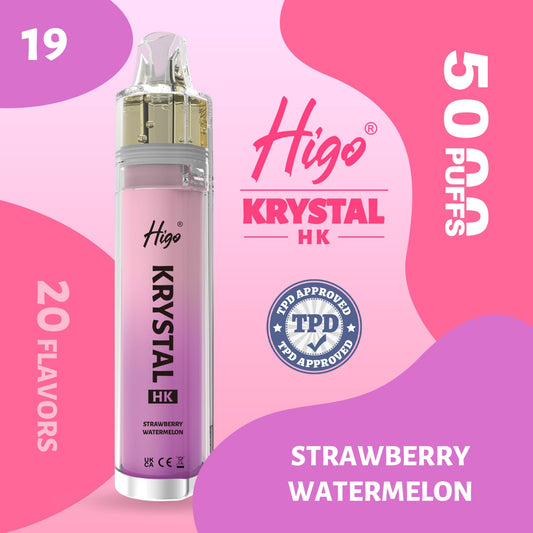 Higo Krystal HK 5000 puffs Vape - Strawberry Watermelon