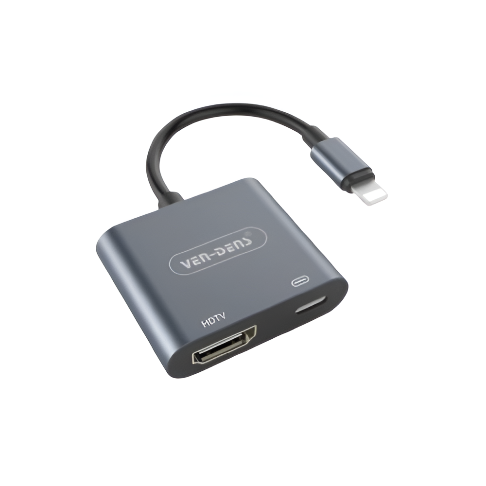 Lightning (iphone) to HDTV Adapter With PD Port